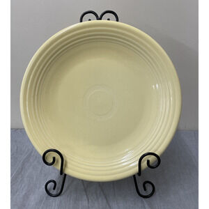 Homer Laughlin Fiesta Ware 12" Dinner Plate Pale Yellow FS Benefits Charity